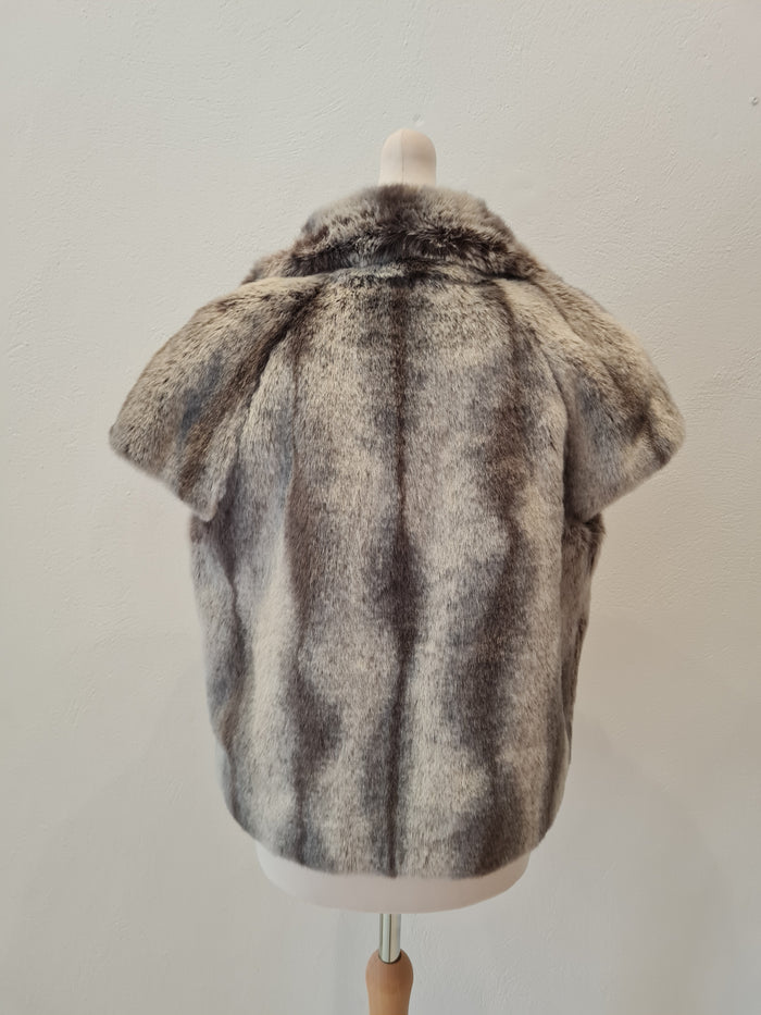 Next Grey Faux fur Jacket (New)  12