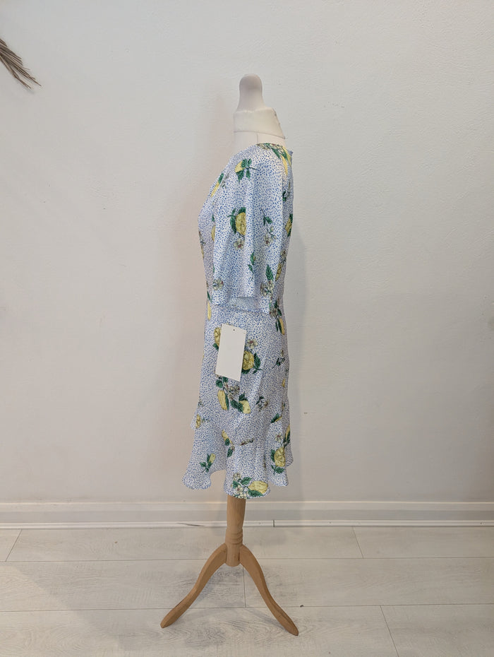 NFD lemon print dress 10 NWT RRP £79