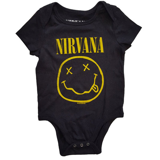 Nirvana Babygrow - Smiley Face Rock Off
