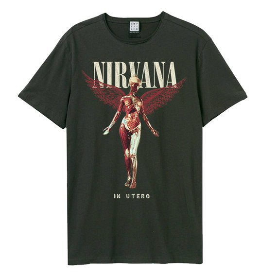 Nirvana T-Shirt - In Utero, Charcoal Amplified