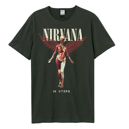 Nirvana T-Shirt - In Utero, Charcoal Amplified