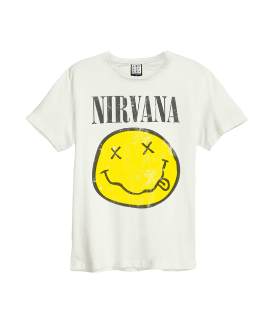 Nirvana T-Shirt - Worn Out Smiley Amplified