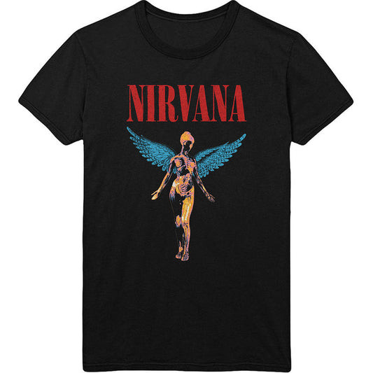 Nirvana Unisex T-Shirt - Angelic, Black Rock Off