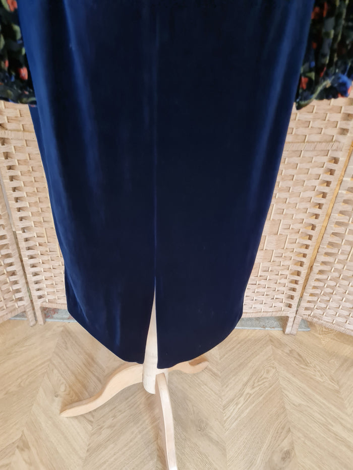Nissa Navy Velvet Dress 10