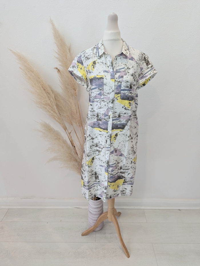 Noa Noa Grey printed shirt dress 8
