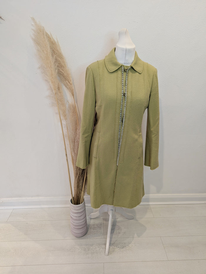 NoaNoa green dress coat M