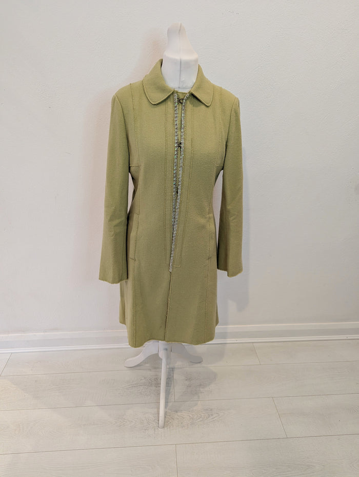 NoaNoa green dress coat M