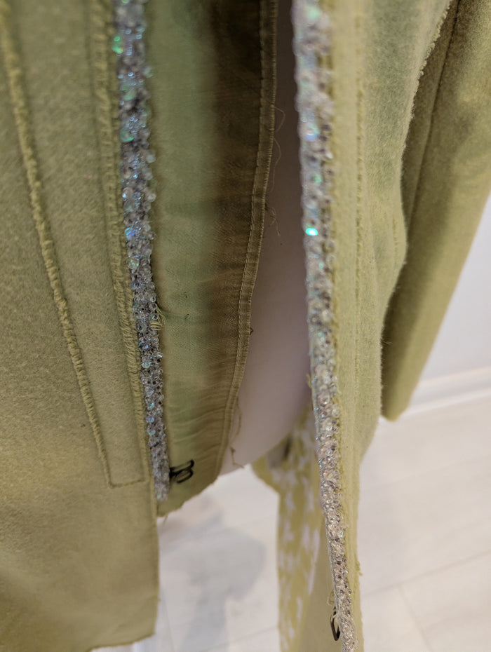 NoaNoa green dress coat M