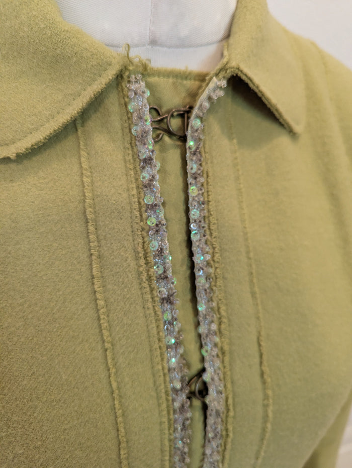 NoaNoa green dress coat M