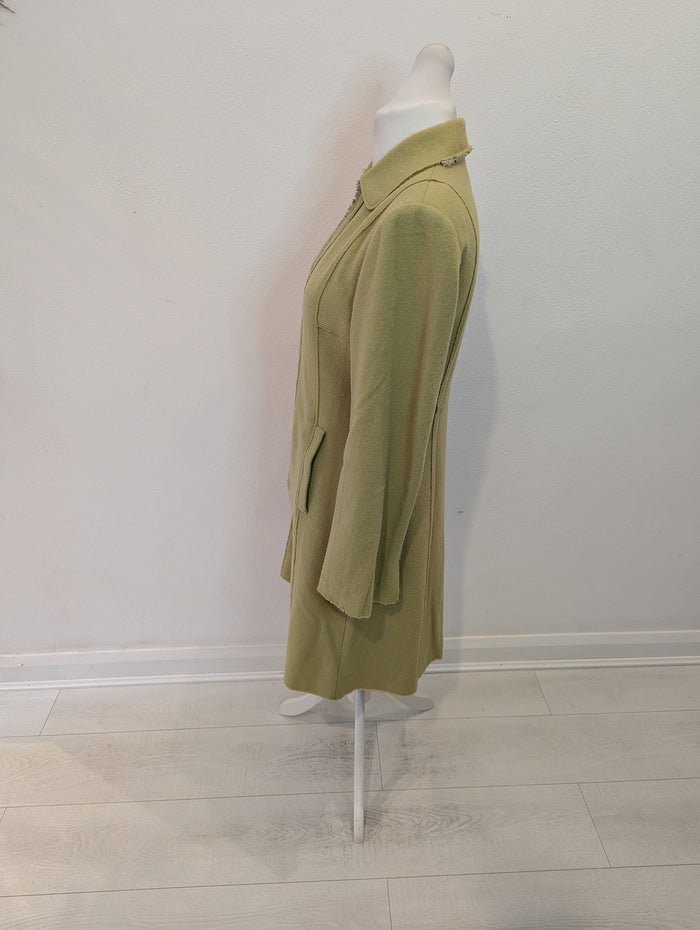 NoaNoa green dress coat M