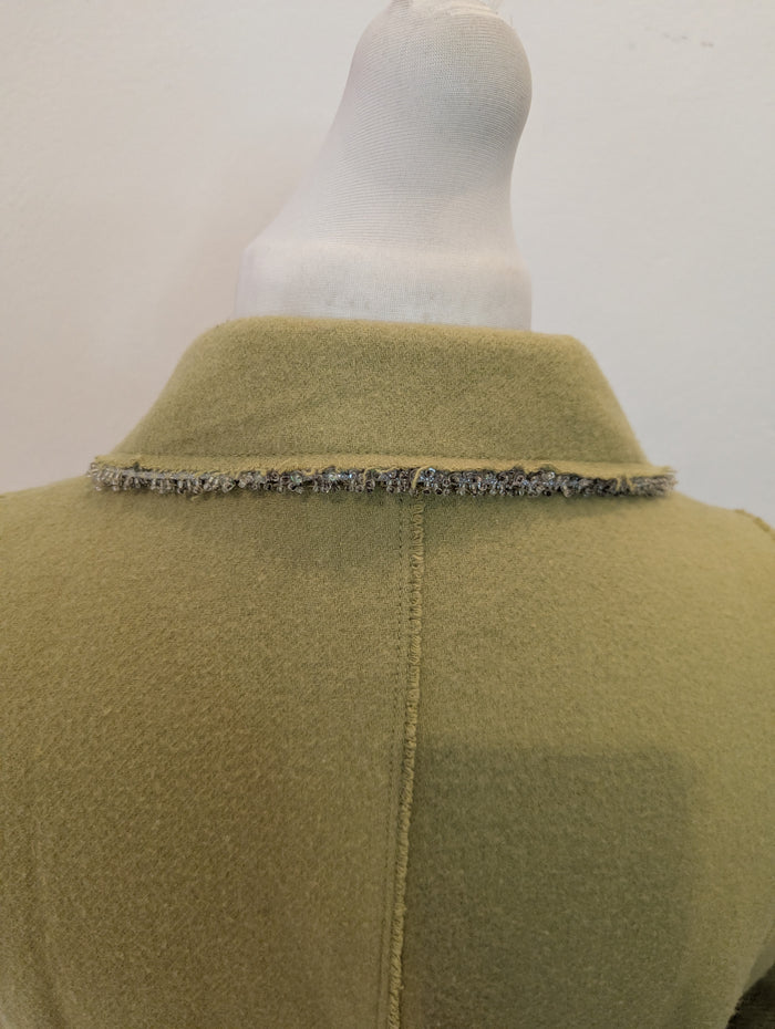 NoaNoa green dress coat M