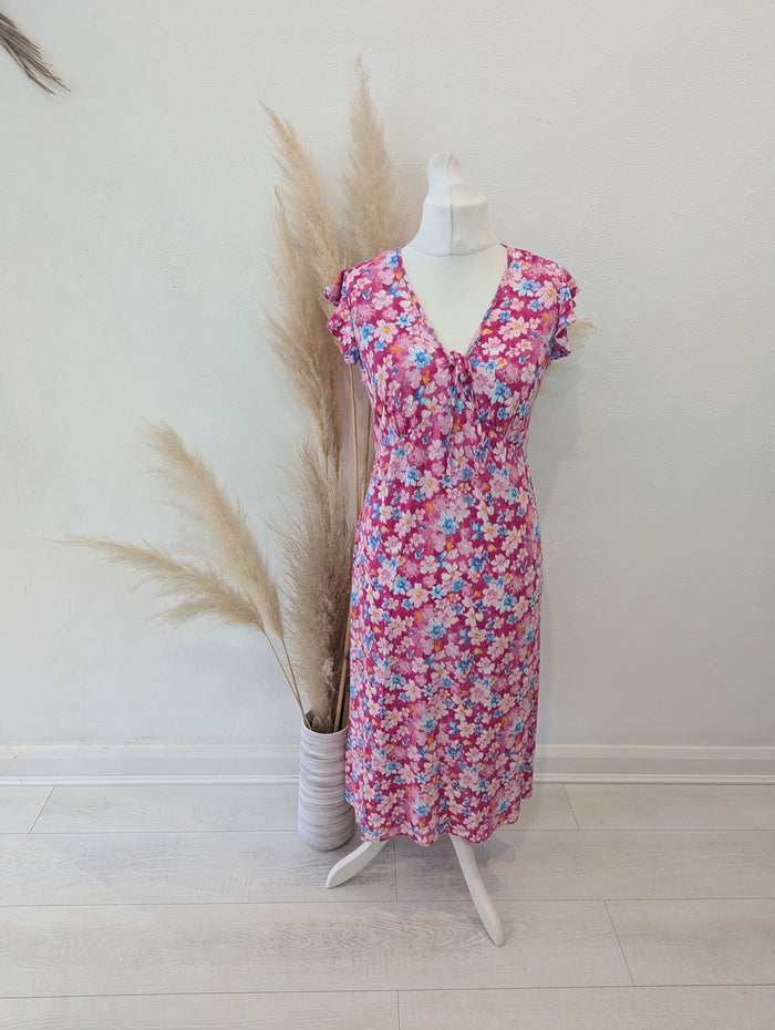 Nobodys Child Pink Floral Dress 12