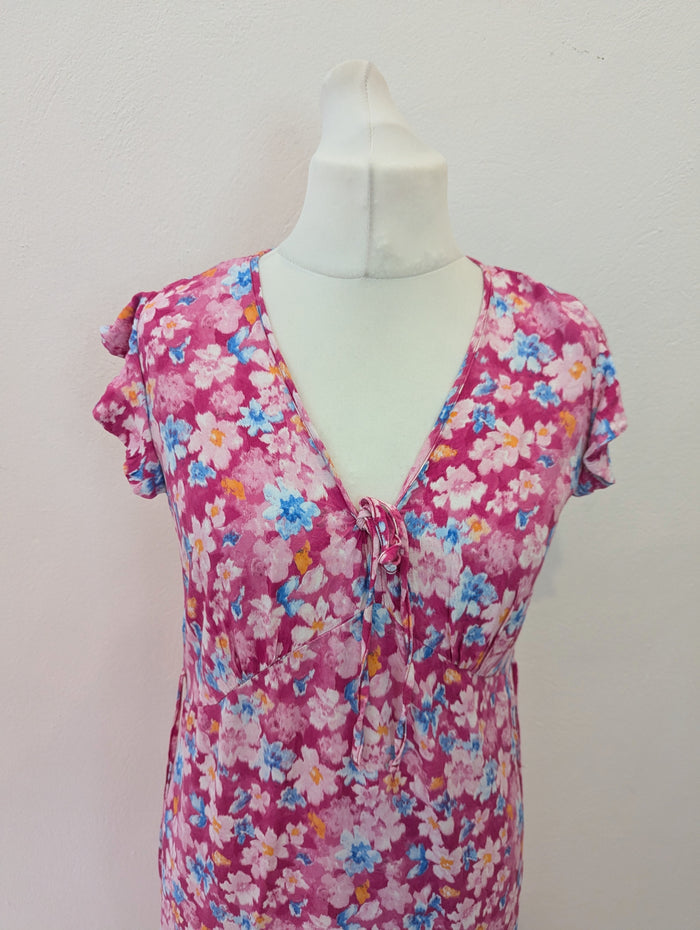 Nobodys Child Pink Floral Dress 12
