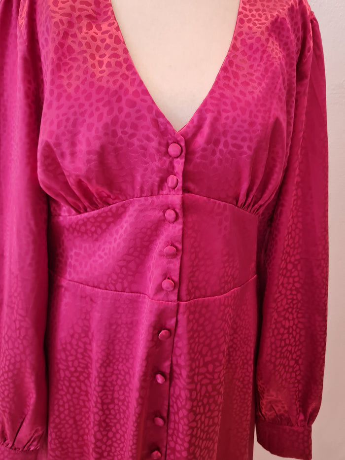 Nobody's Child Pink Midi Dress Size 12 (New)