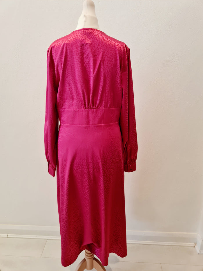 Nobody's Child Pink Midi Dress Size 12 (New)