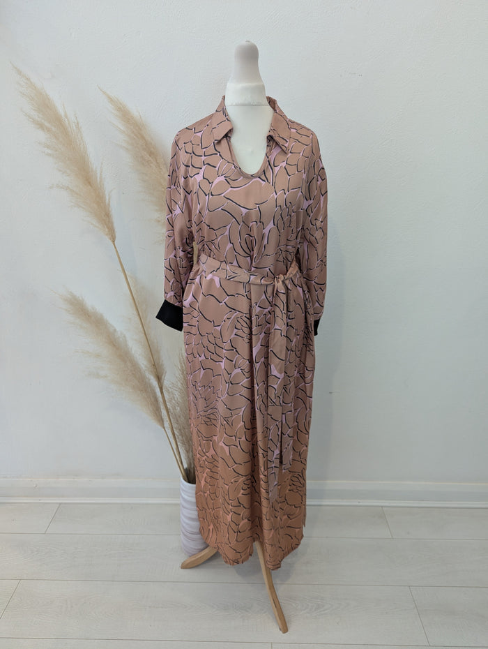 Nu Tan & Blush print Dress M