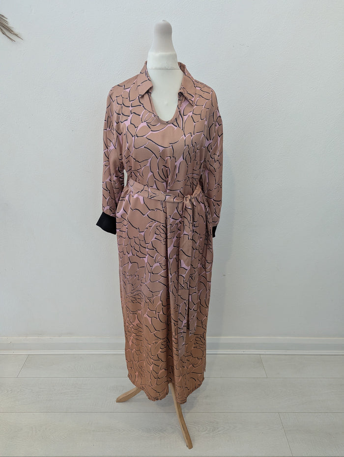 Nu Tan & Blush print Dress M