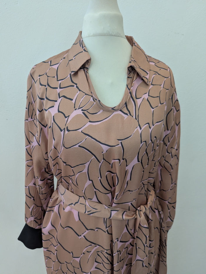 Nu Tan & Blush print Dress M