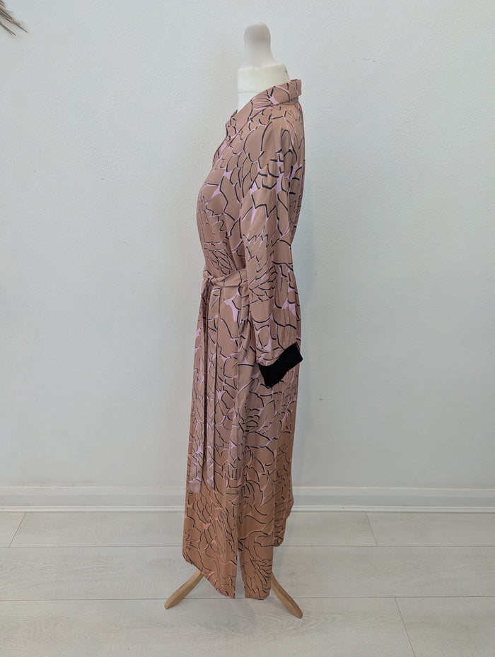 Nu Tan & Blush print Dress M