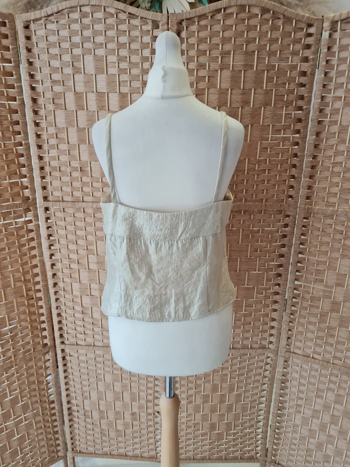 Nueva Champagne 3 piece trouser Suit 10/12