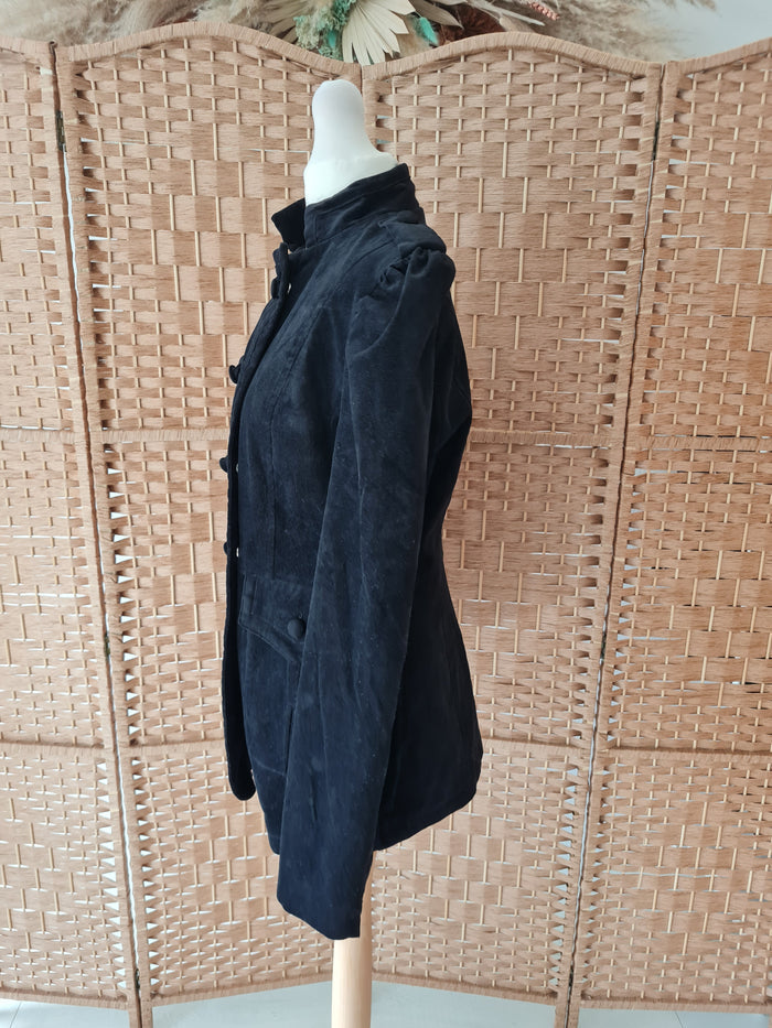 Oasis Black Military Jacket 10 NWT