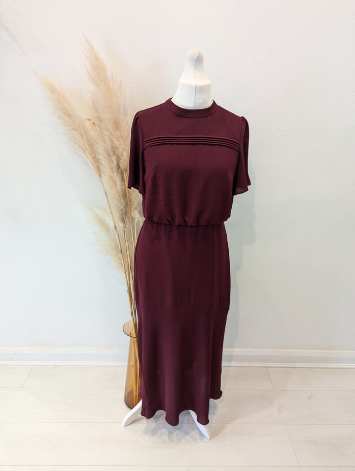 Oasis Burgundy Maxi Dress 14
