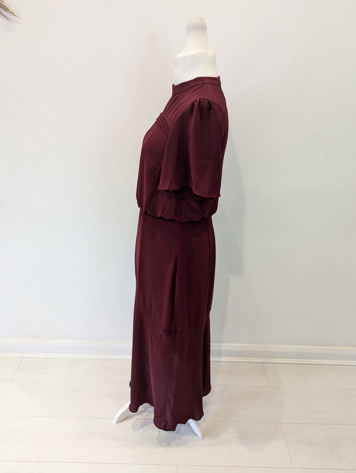 Oasis Burgundy Maxi Dress 14