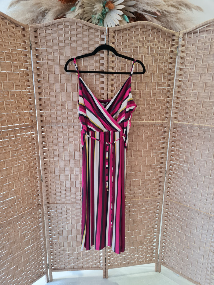 Oasis striped maxi dress M NWT RRP £38