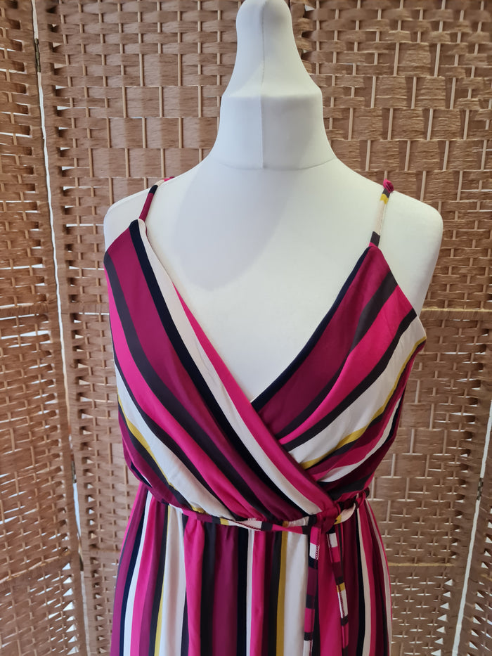Oasis striped maxi dress M NWT RRP £38