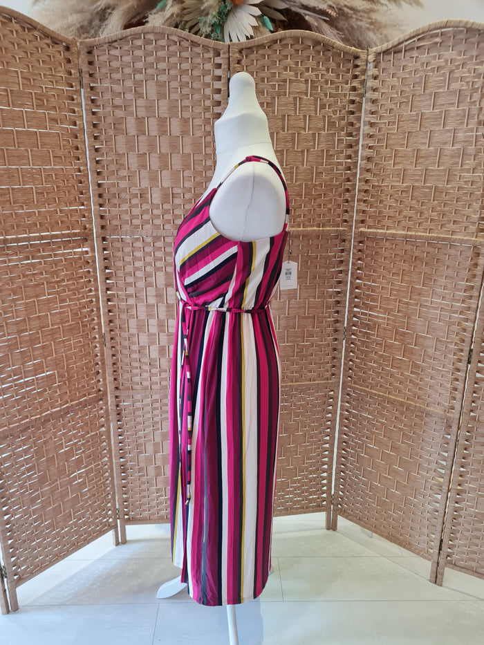 Oasis striped maxi dress M NWT RRP £38