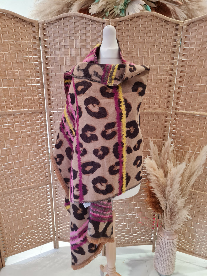 Oasis Taupe Multi Scarf New