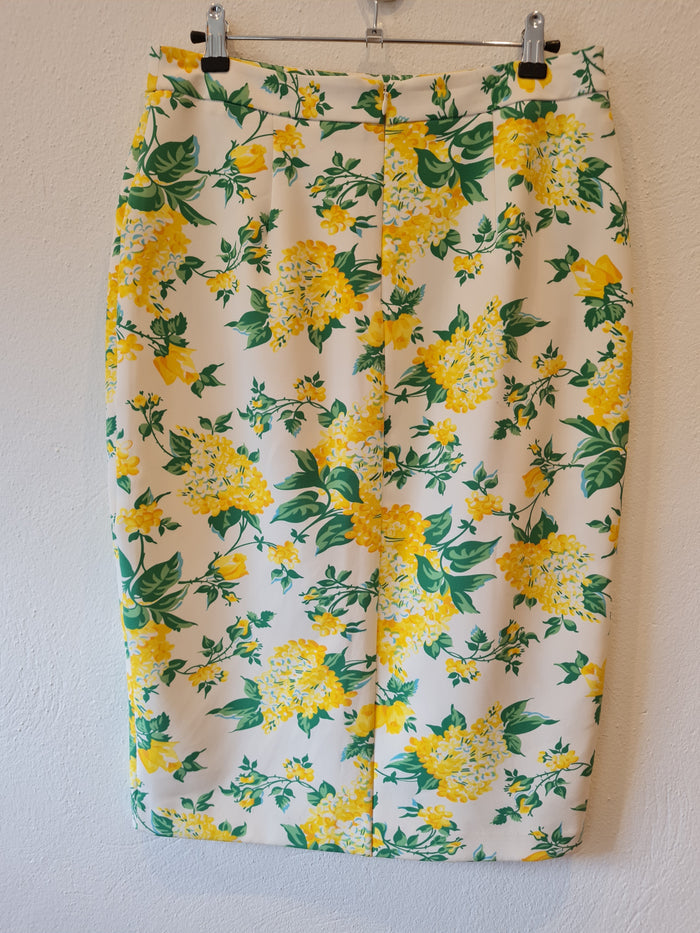 Oasis Yellow floral skirt 10