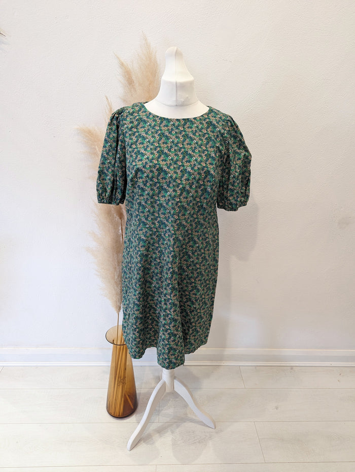 Oliver Bonas green floral dress 16