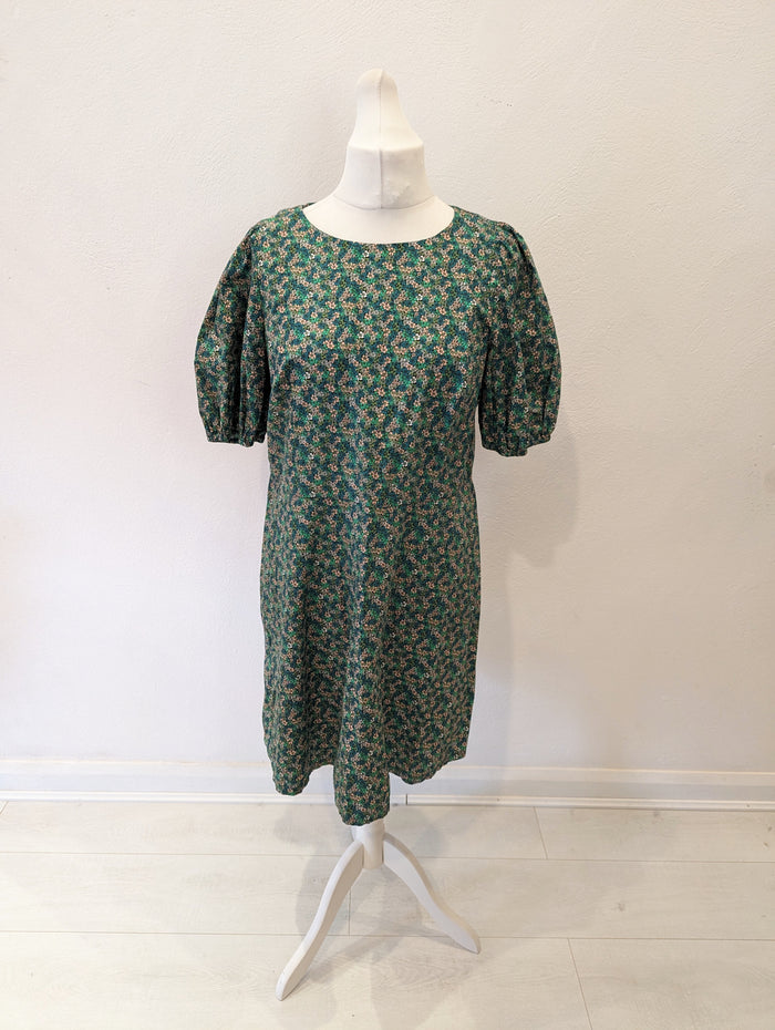 Oliver Bonas green floral dress 16