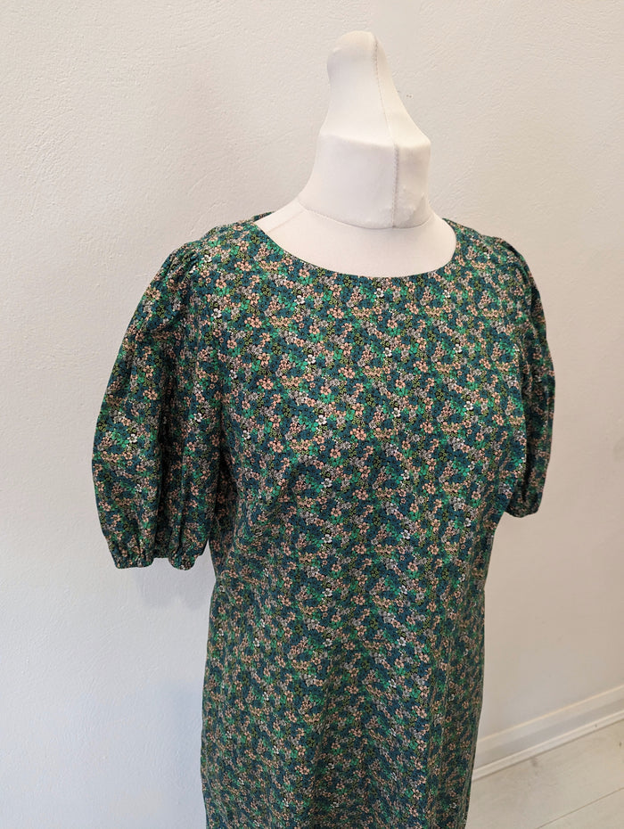 Oliver Bonas green floral dress 16
