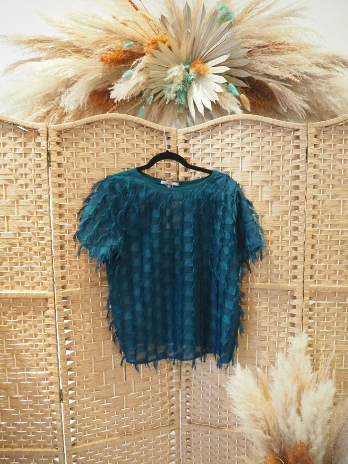Oliver Bonas Green Fringed Top 10