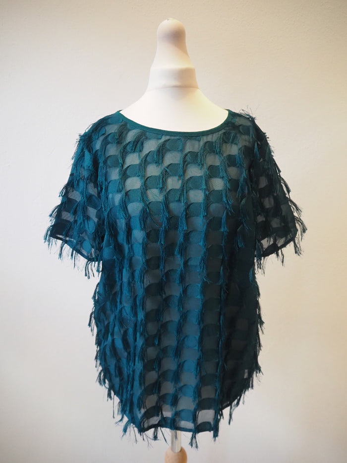 Oliver Bonas Green Fringed Top 10