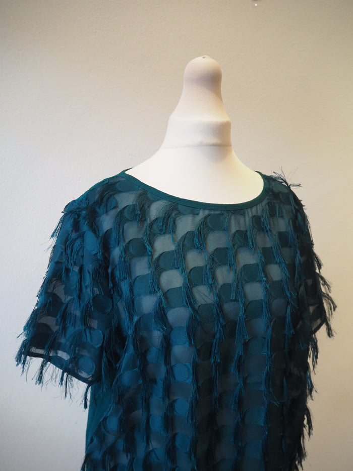 Oliver Bonas Green Fringed Top 10