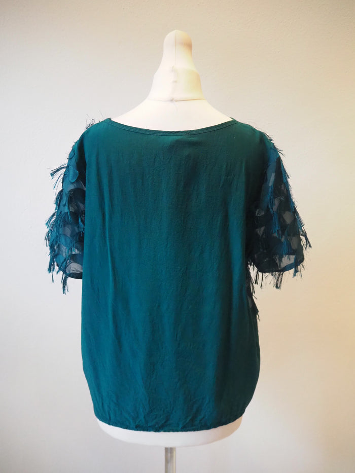 Oliver Bonas Green Fringed Top 10
