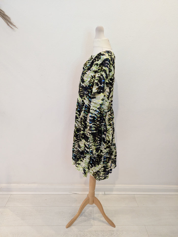 Oliver Bonas green smock dress 6 NWT RRP £78