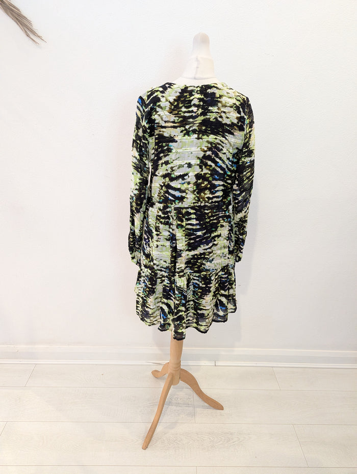 Oliver Bonas green smock dress 6 NWT RRP £78