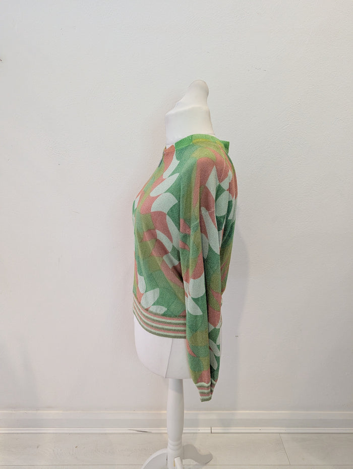 Oliver Bonas green sparkle bomber 10 NWT RRP £65