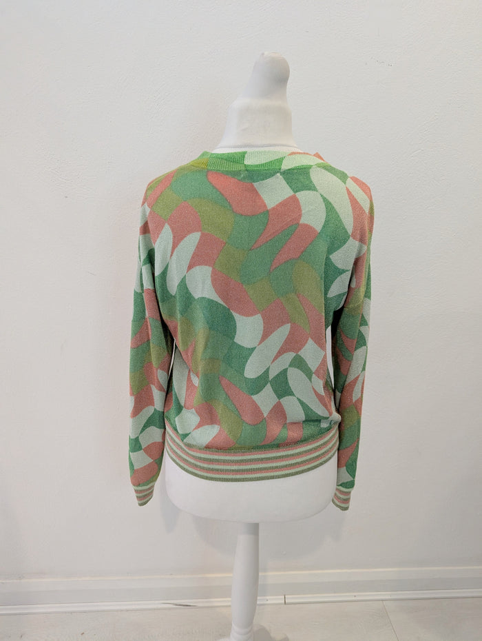 Oliver Bonas green sparkle bomber 10 NWT RRP £65