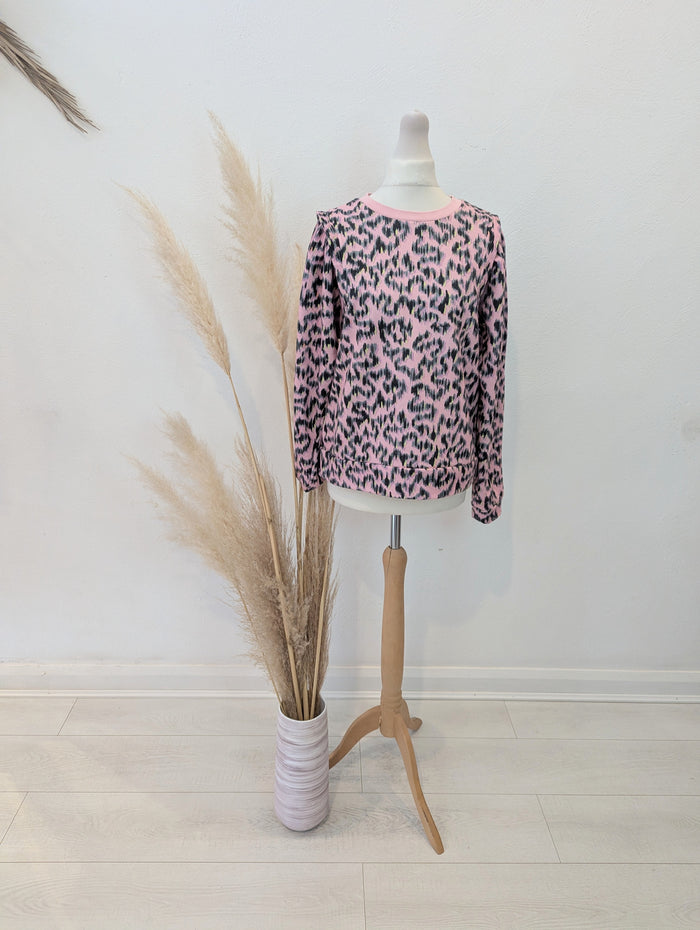 Oliver Bonas Pink animal print jumper 10