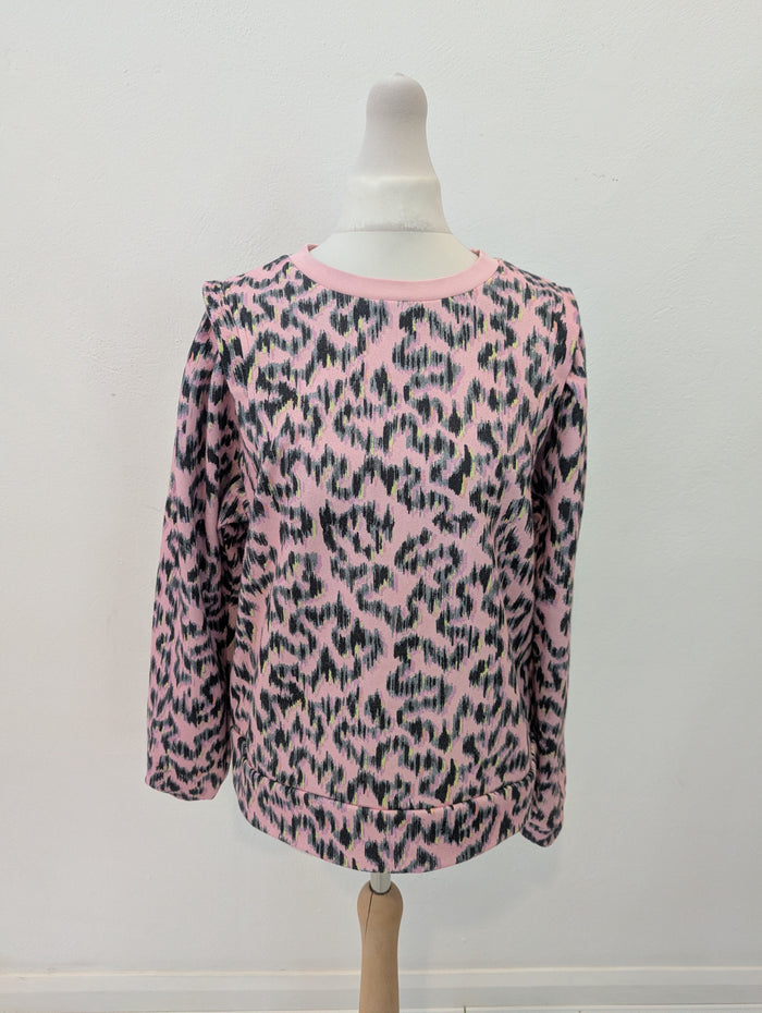 Oliver Bonas Pink animal print jumper 10