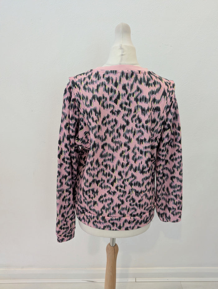 Oliver Bonas Pink animal print jumper 10