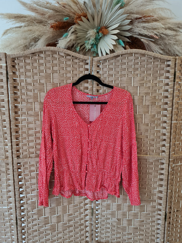 Oliver Bonas red spot top 12