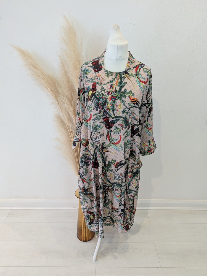 One Hundred Stars Blush Bird Dress M/ L