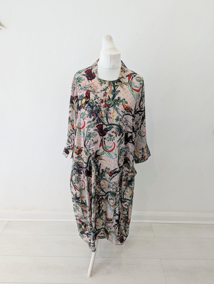 One Hundred Stars Blush Bird Dress M/ L