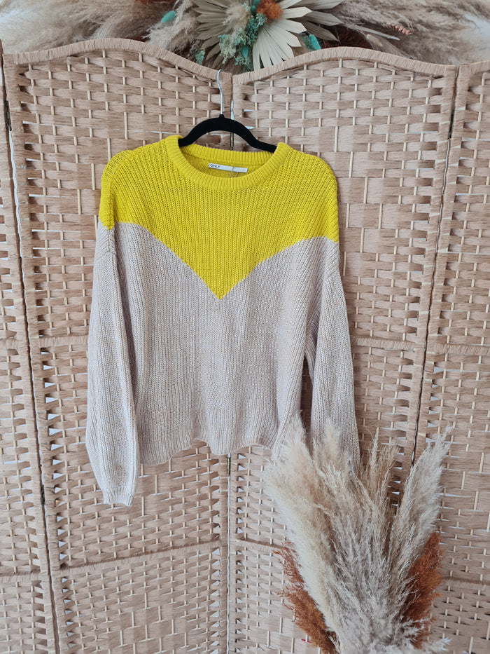 ONLY Yellow/beige jumper M
